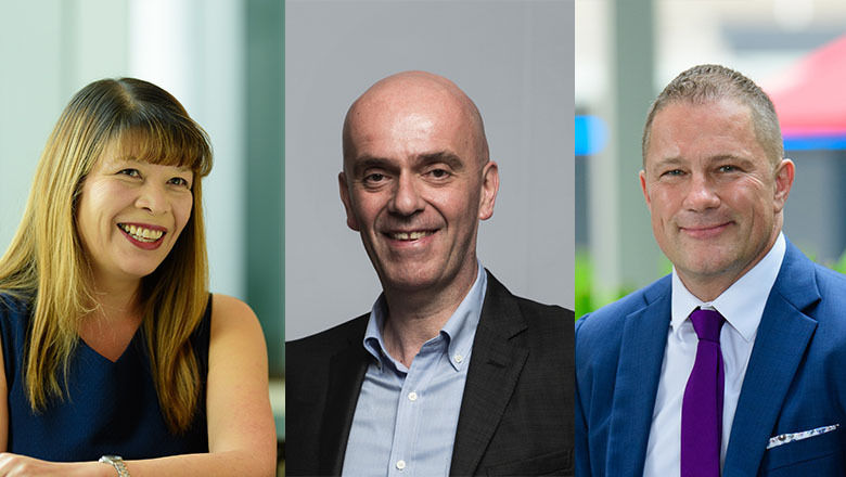 WorldHotels' new leadership team: (from left to right) Melissa Gan, chief commercial officer; Olivier Berrivin, managing director for Asia Pacific; and Roland Jegge, senior advisor to CEO of WorldHotels.