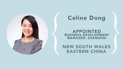 Celine Dong to promote NSW in Eastern China