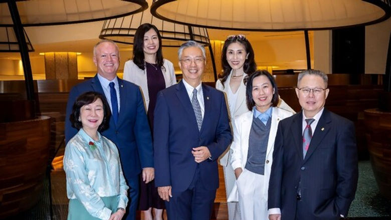 (From left to right) Wee Wei Ling, Craig Bond, Kate Loh, Choe Peng Sum, Celine Du, Valerie Foo, and Andreas Sungaimin.