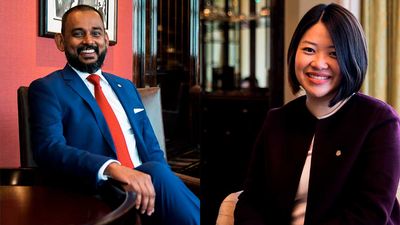 Left: Ranjeev Tikaram, Director of Finance, The St. Regis; Right: Marisa Ng, Director of Sales, The St. Regis