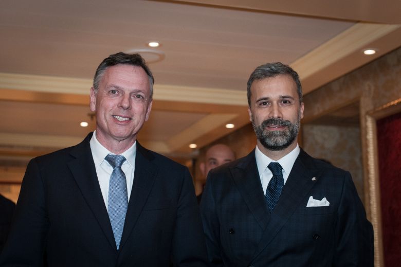 Costa Cruises' top executives Michael Thamm and Mario Zanetti.