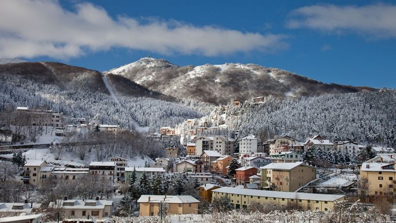 A restore “Trans-Siberian” railway in Italy will take travellers through the Abruzzo mountains to Roccaraso (pictured).