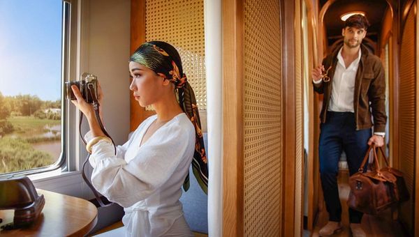 The Vietage by Anantara, with its second luxury carriage, offers a five-hour journey from Nha Trang to Quy Nhon, featuring exclusive private booths, regional delicacies, a bar, and spa treatments.