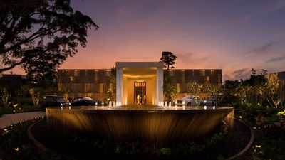 Singapore's first all-villa resort, located in Sentosa, will open on 1 March, featuring 62 luxurious villas, each with a private pool and outdoor terrace.