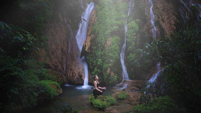 Located in in Vietnam’s Mai Chai Province, the 36-villa Avana Retreat has its own private waterfall.