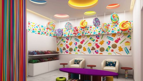 The Centara Mirage Beach Resort Dubai's candy-themed children’s spa.