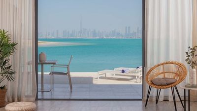 The 70-room resort was the first luxury resort to open in early 2022 on the Dubai World Islands archipelago.