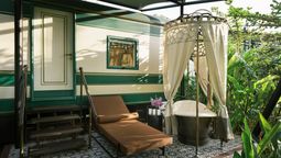 Upcycled train cars turned suites at the InterContinental Khao Yai Resort.