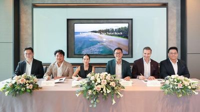 The developers and operators of Kimpton Phang Nga Natai Beach seal the deal.
