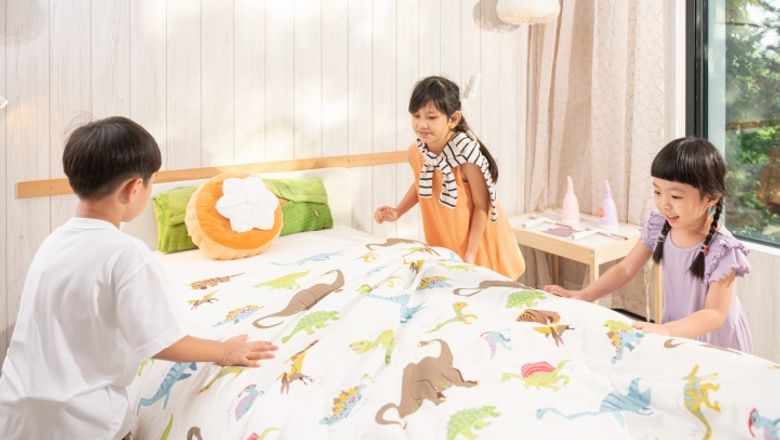 Young guests at Village Hotel Sentosa learn about what it takes to run a hotel.