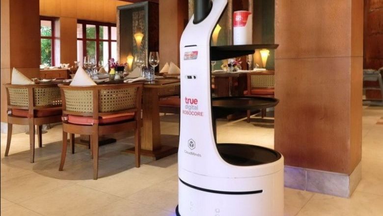 Guests dining at Mare Italian Restaurant can expect to be served by 'Ginger Lite' — an autonomated service robot equipped with touch screen and voice interaction functions.