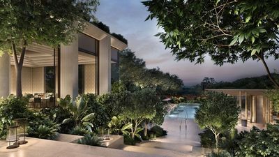 The resort, comprising 62 villas, marks Singapore's second Raffles Hotel and sprawls across 100,000 square metres of lush tropical gardens.