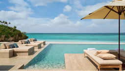 Rosewood Miyakojima is located on an untouched peninsula in Miyakojima, Japan, looking out across the turquoise Miyako Blue waters.