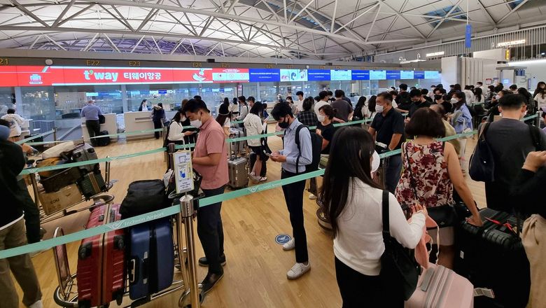 Especially in Asian countries, travellers are still masking up in the airports to mitigate the risk of contracting the virus.