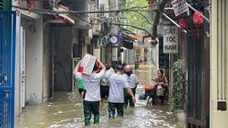 Blue Dragon providing emergency supplies to those affected by the floods.