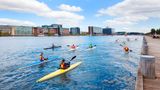 Visitors to Copenhagen who adopt environment-friendly behaviour are rewarded with perks such as free kayak rentals.