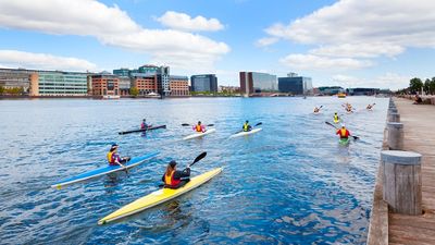 Visitors to Copenhagen who adopt environment-friendly behaviour are rewarded with perks such as free kayak rentals.
