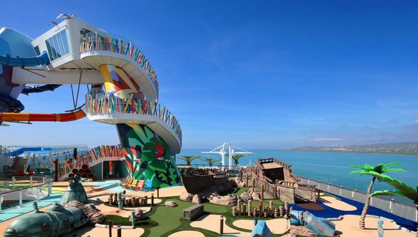 The new Thrill Island concept takes on a shipwrecked vibe while sporting the Category 6 waterpark. The new Thrill Island concept takes on a shipwrecked vibe while sporting the Category 6 waterpark.