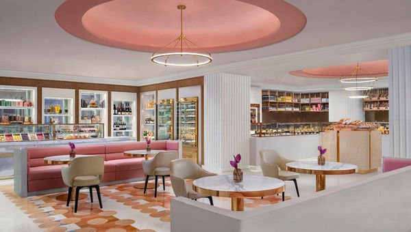 Rosé Gourmand Deli offers a chic, Euro-inspired patisserie vibe with in-house cured meats, and blush-toned seating.
