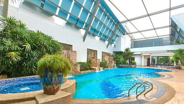 The swimming pool on the rooftop boasts views of Orchard Road and across the surrounding buildings. The swimming pool on the rooftop boasts views of Orchard Road and across the surrounding buildings.
