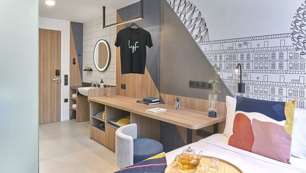 The property’s shared apartments are designed for the nomad seeking the coliving experience. The property’s shared apartments are designed for the nomad seeking the coliving experience.