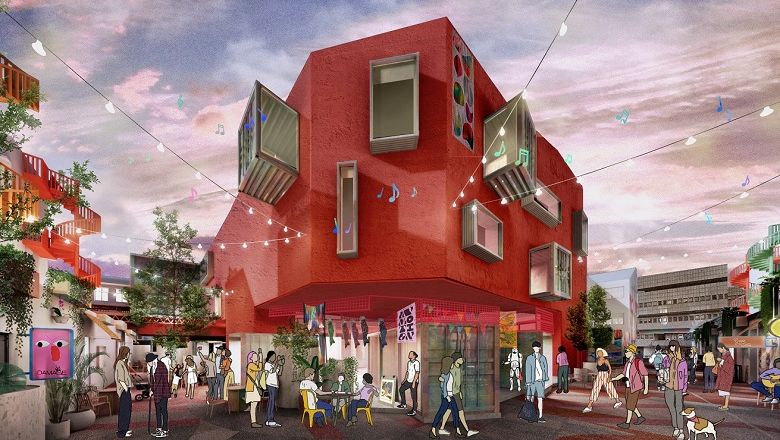 The proposed Bugis Box, a series of loose and colourful container boxes with open displays, is a trendy reinterpretation of the street market concept.