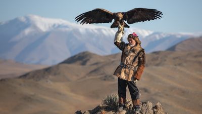 Kazakh eagle hunters will offer hospitality on Gobi Desert tours.