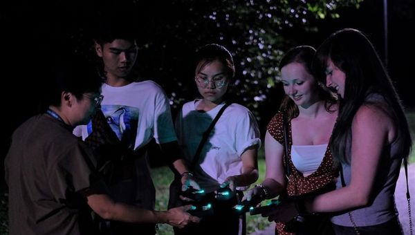Participants are armed with EMF detectors to sense the presence of spirits.