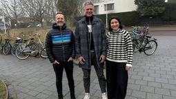 From left, Intrepid CEO James Thornton, Sawadee Reizen managing director Berend Simons and Zina Bencheikh, managing director of Intrepid's EMEA region.
