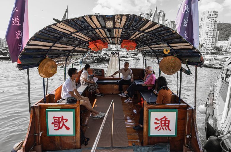 The sampan's now refurbished for "more youngsters who are interested in cultural preservation," says founder Kenny Chan.