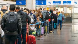 Border officials in Spain are randomly checking passengers before they are allowed to disembark planes.