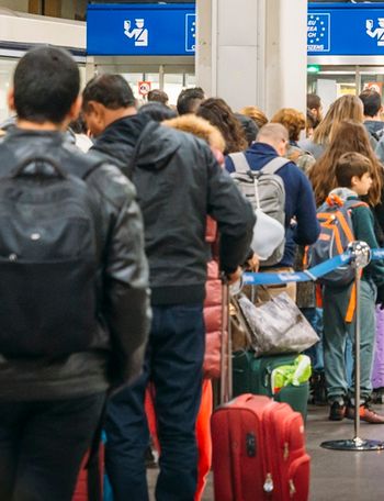 Border officials in Spain are randomly checking passengers before they are allowed to disembark planes.