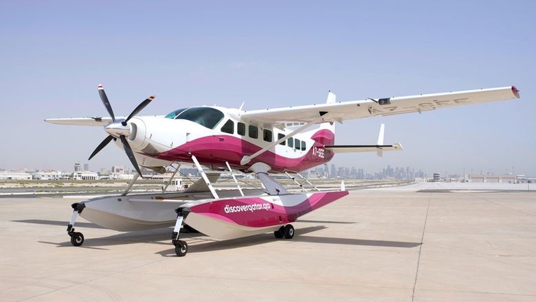 Discover Qatar’s new air tour takes flight onboard an eight-seater Cessna 208 Caravan.