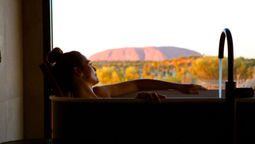 Longitude 131° offers 16 luxury tented pavilions with stunning Uluru views, private balconies, gourmet dining, Indigenous-inspired spa treatments, and exclusive desert experiences in Australia’s Red Centre.