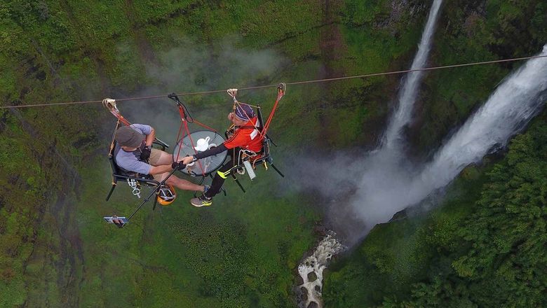 Green Discovery offers a night perched in a hammock 300-metres above the ground.