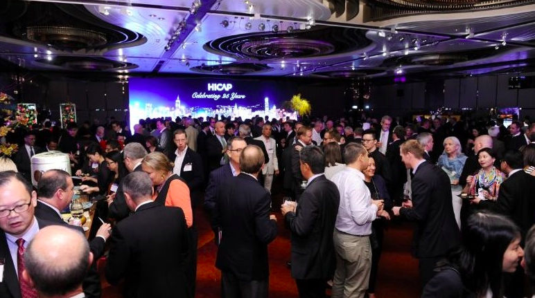 Organisers Northstar Travel Group and The BHN Group expect to host HICAP as a live, in-person conference in Singapore. Pictured: Networking in action from HICAP 2019 in Hong Kong.