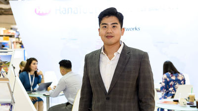 Min-Jae Park, global business team manager of HanaTour at ITB Asia 2018.
