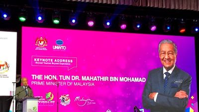 Malaysia Prime Minister Dr Mahathir bin Mohamad said "The tourism sector has contributed immensely in increasing value and cultural understanding between countries and people” during his WTC keynote.