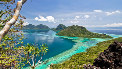 Tun Sakaran Marine Park off the east coast of Sabah, Malaysia.