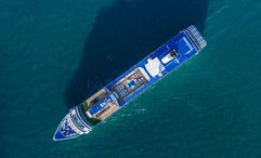 The Mein Schiff 5 was left stranded earlier in March when the Strait of Hormuz was locked down due to the US-Iran war.