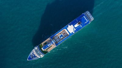 The Mein Schiff 5 was left stranded earlier in March when the Strait of Hormuz was locked down due to the US-Iran war.