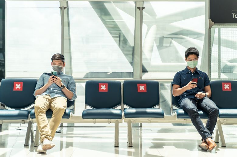 Travellers should wear double masks while travelling, assure that one is flying with an airline that does all it can to respect social distance regulations, and minimise time spent in crowds while at the airport, suggests Dr. Edwards.
