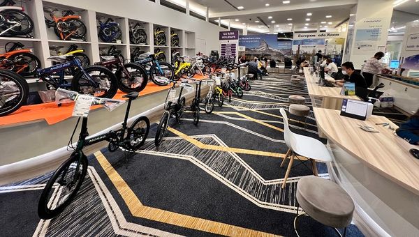 During the pandemic, EU Holidays started showcasing and selling foldable bikes at its Suntec City store, a reflection of the company's business diversification. During the pandemic, EU Holidays started showcasing and selling foldable bikes at its Suntec City store, a reflection of the company's business diversification.