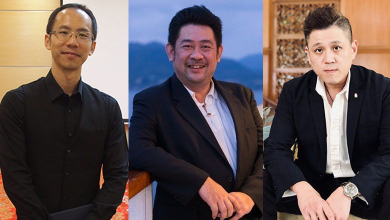 From left to right: Malaysian Association of Tour & Travel Agents' Nigel Wong, Hwajing Travel & Tours' Kenny Cheong, and Malaysian Association of Hotels' Yap Lip Seng.