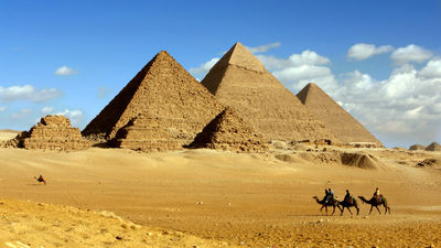 Three Vietnamese tourists died after a roadside bomb blast close to Egypt’s pyramids.