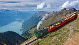 Along with its high-speed rail network, Europe also offers slow travel with options such as Swiss steam rail.