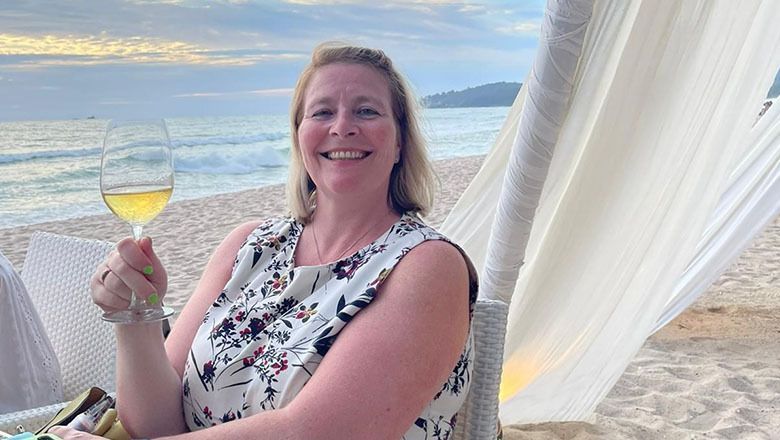 Tracy Douglas, Travel Experts Manager of UK-based Premier Holidays, relaxing by the beach during her recent Phuket Sandbox trip.