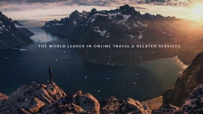 Homepage of Booking Holdings.