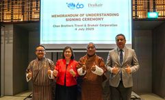Chan Brothers Travel and Drukair signed an MoU to triple chartered flights to Bhutan and Uzbekistan and collaborate on tourism product development and marketing.