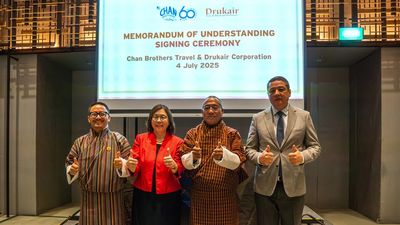 Chan Brothers Travel and Drukair signed an MoU to triple chartered flights to Bhutan and Uzbekistan and collaborate on tourism product development and marketing.